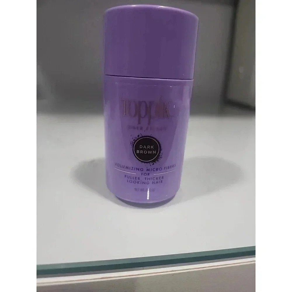 Toppik DARK BROWN Hair Filler Volumizing Micro-Fibers 0.42 oz - NEW